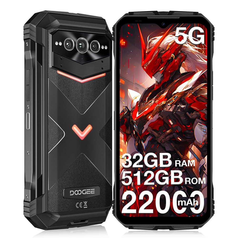 Telemóvel 5G - Bateria de alto desempenho de 22000mAh - 16 GB de RAM + 256 GB de ROM